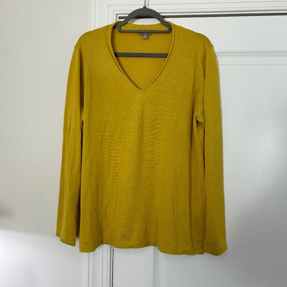 NEW Pretty Yellow Silky J.Jill Sweater - Picture 2 of 5
